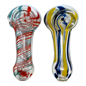 2.5" Assorted Design Mini Hand Pipes - 2 Pack [RJA79]